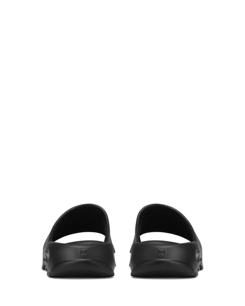 Black Naked Wolfe Tommy Men's Slides | RIYADH 501MJTGNS