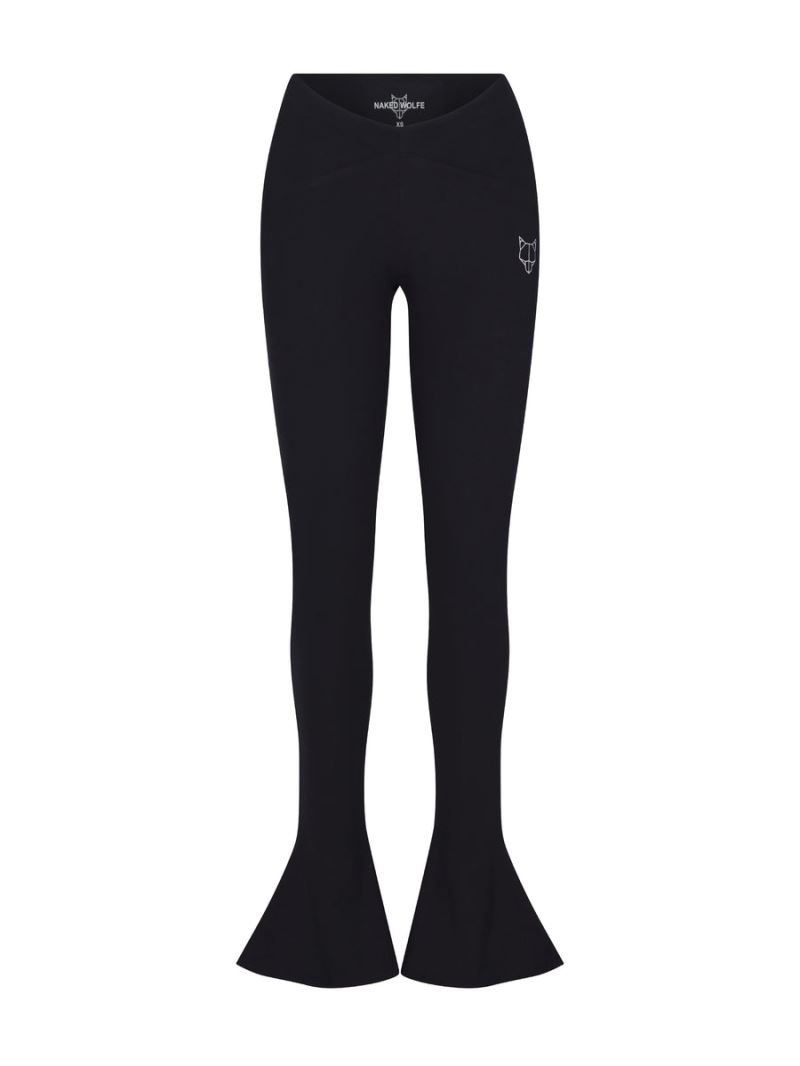 Black Naked Wolfe Ultra Flared Women\'s Leggings | RIYADH 460DHYBLF