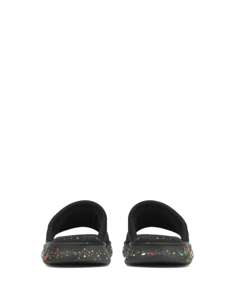 Black Naked Wolfe Vegas Mesh Men's Slides | RIYADH 098MICOSL