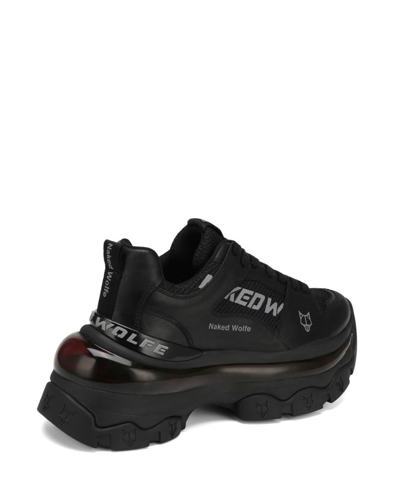 Black Naked Wolfe Wind Women's Sneakers | RIYADH 450UXEKYA