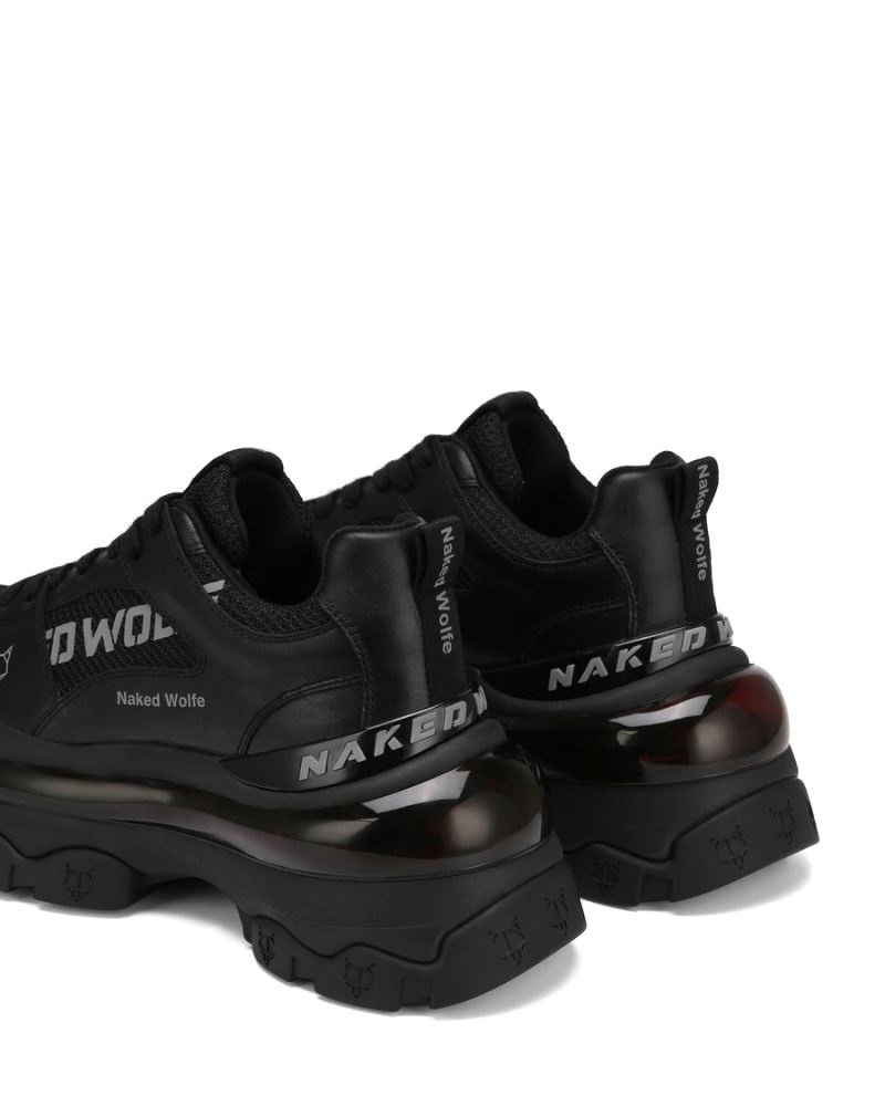 Black Naked Wolfe Wind Women's Sneakers | RIYADH 450UXEKYA