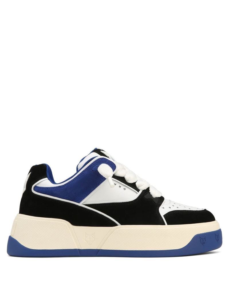 Blue Naked Wolfe Kash Nubuck Leather Men's Sneakers | RIYADH 174RFEZYB