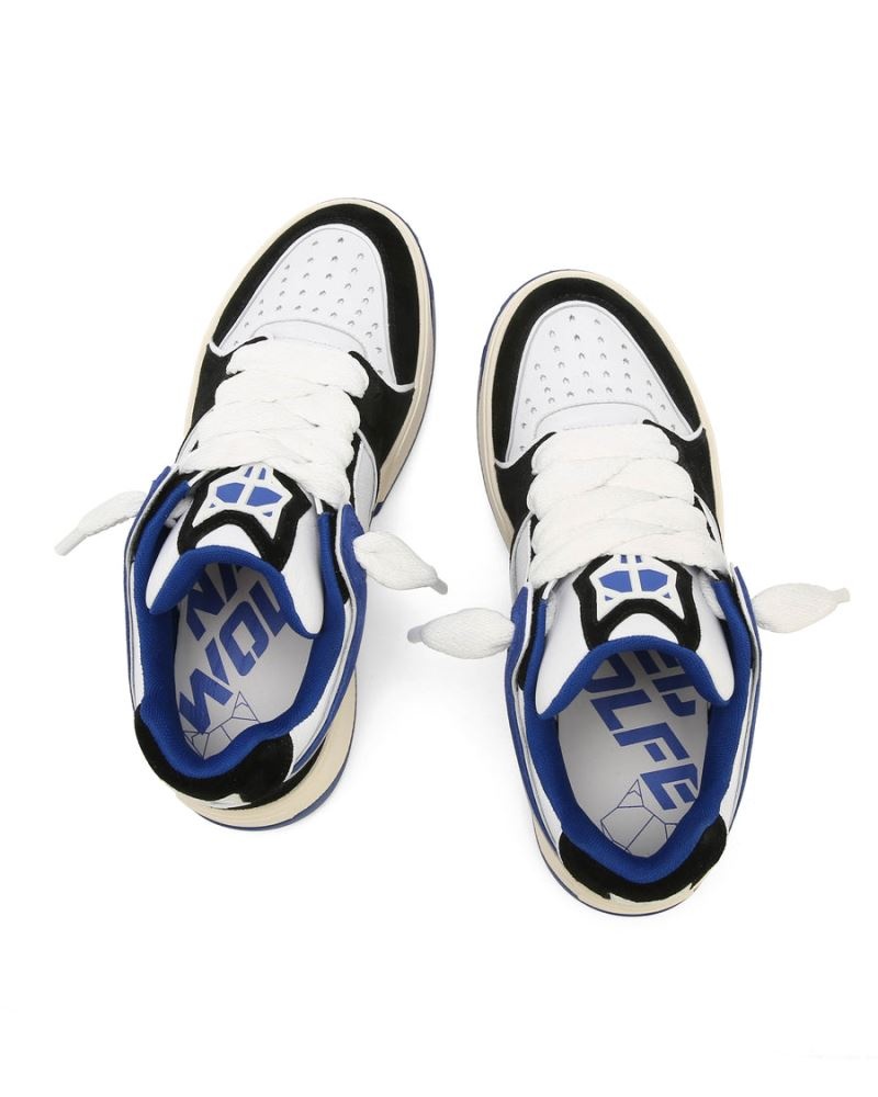 Blue Naked Wolfe Kash Nubuck Leather Men's Sneakers | RIYADH 174RFEZYB