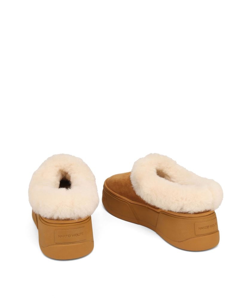 Brown Naked Wolfe K-02 Shearling Men's Boots | RIYADH 805VIKBRZ