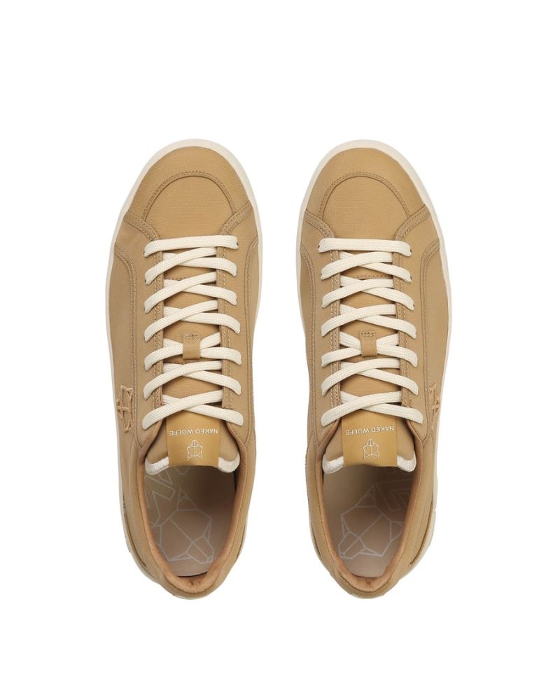 Brown Naked Wolfe Portofino Natural Nylon Men's Sneakers | RIYADH 912IKHQOU