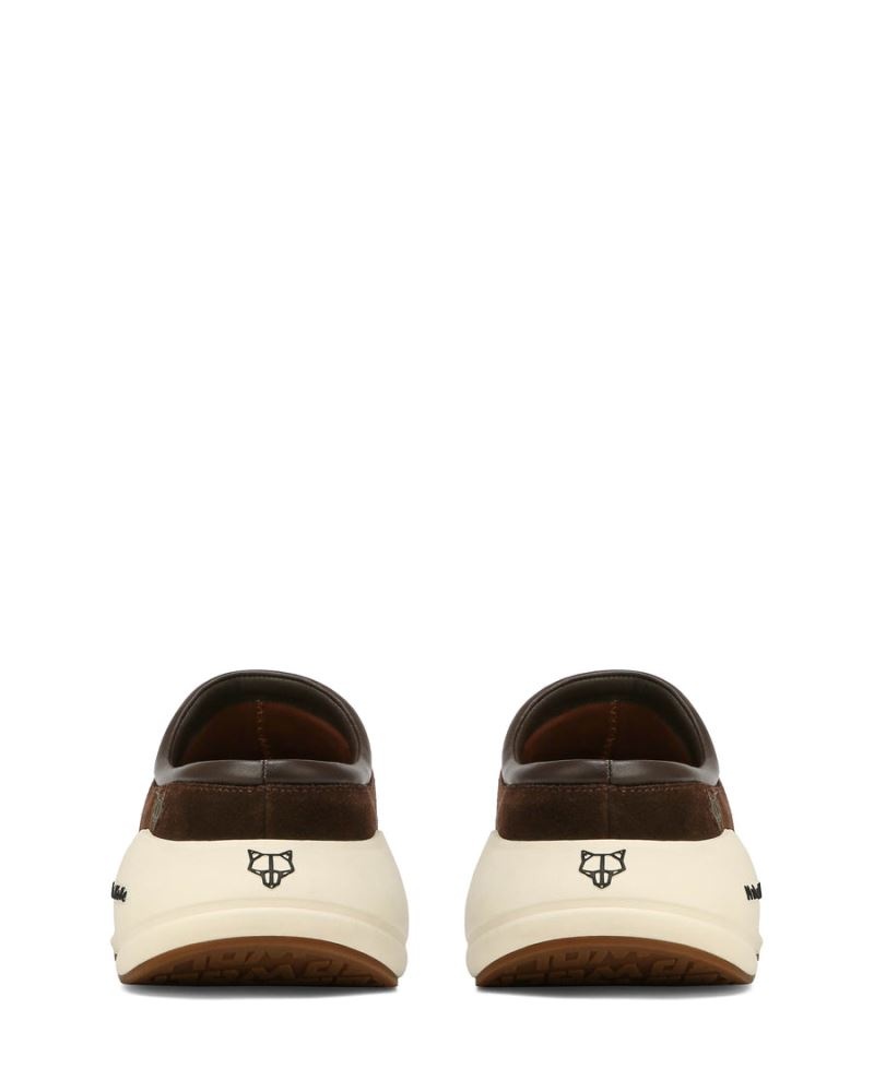 Chocolate Naked Wolfe Dawn Suede Combo Men's Slippers | RIYADH 672VQLNUT