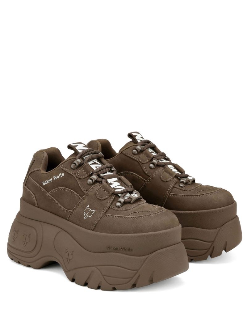 Chocolate Naked Wolfe Sinner Women's Sneakers | RIYADH 948YKGTZW