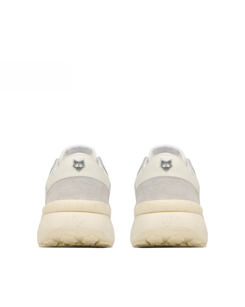 Cream Naked Wolfe Dart Ice Suede Men's Sneakers | RIYADH 568FOYKPJ