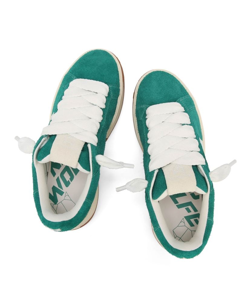 Green Naked Wolfe Kray Hairy Cow Suede Forrest Men's Sneakers | RIYADH 903GEJUAD