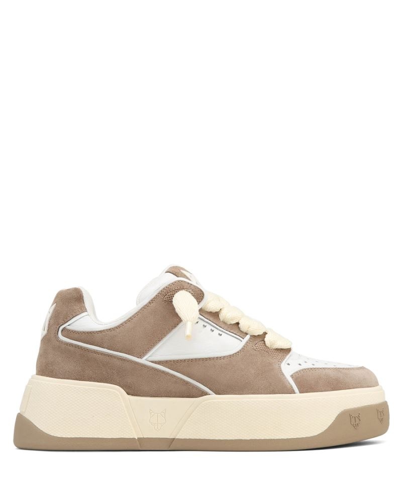 Grey Brown Naked Wolfe Kash Suede Men's Sneakers | RIYADH 126WINMDY