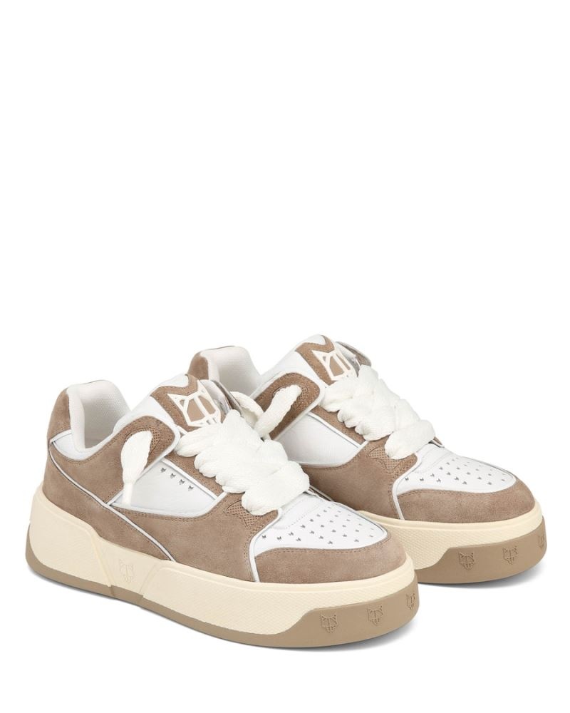 Grey Brown Naked Wolfe Kash Suede Men's Sneakers | RIYADH 126WINMDY