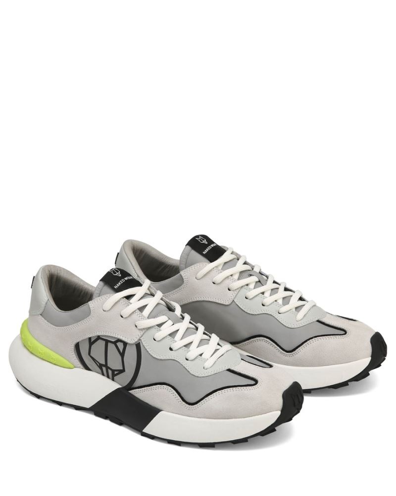 Grey Naked Wolfe Drought Men's Sneakers | RIYADH 024BTAFMV