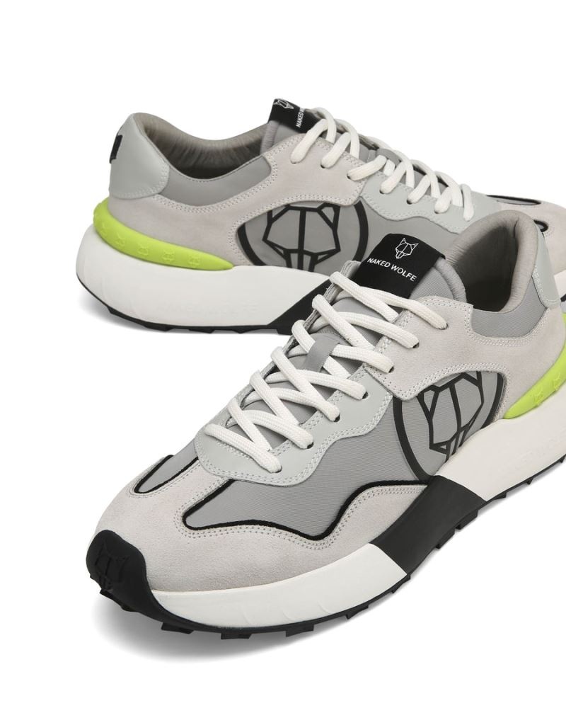 Grey Naked Wolfe Drought Men's Sneakers | RIYADH 024BTAFMV