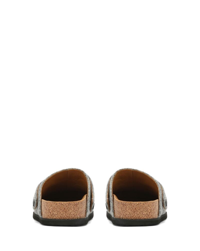 Grey Naked Wolfe Malta Felt Men's Slippers | RIYADH 284GXVIAJ