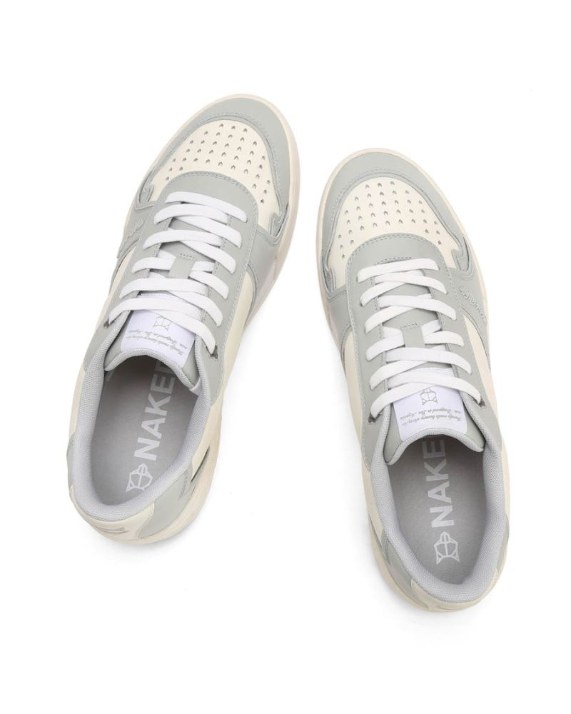 Grey Naked Wolfe Transmission Combo Leather Men's Sneakers | RIYADH 275GYHVUI