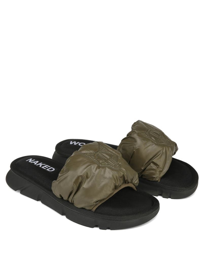 Olive Naked Wolfe Coasting Men's Slides | RIYADH 149JZFXAR