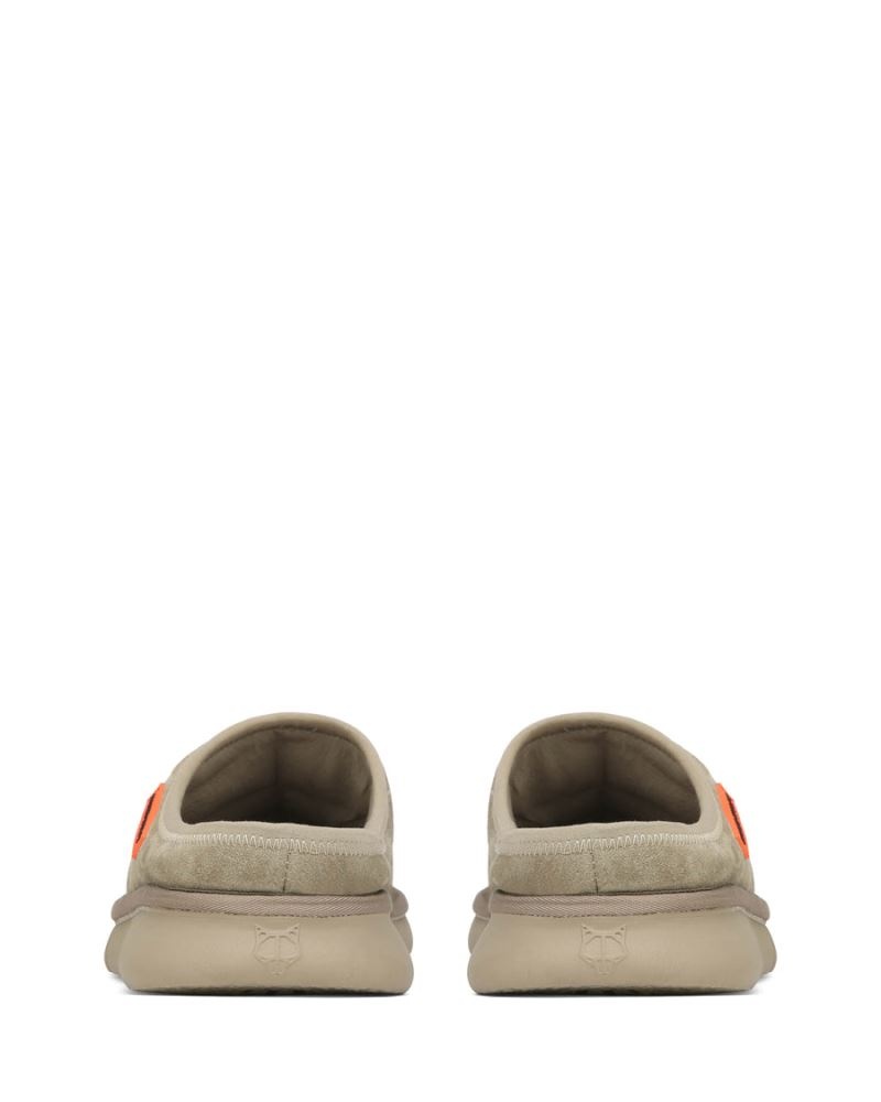 Olive Naked Wolfe Montana Suede Men's Slippers | RIYADH 146KCXQMG