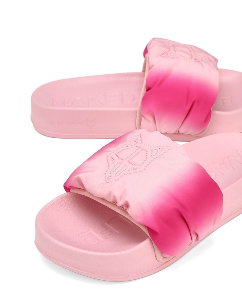 Pink Naked Wolfe Coast Women's Slides | RIYADH 751UYZRAN