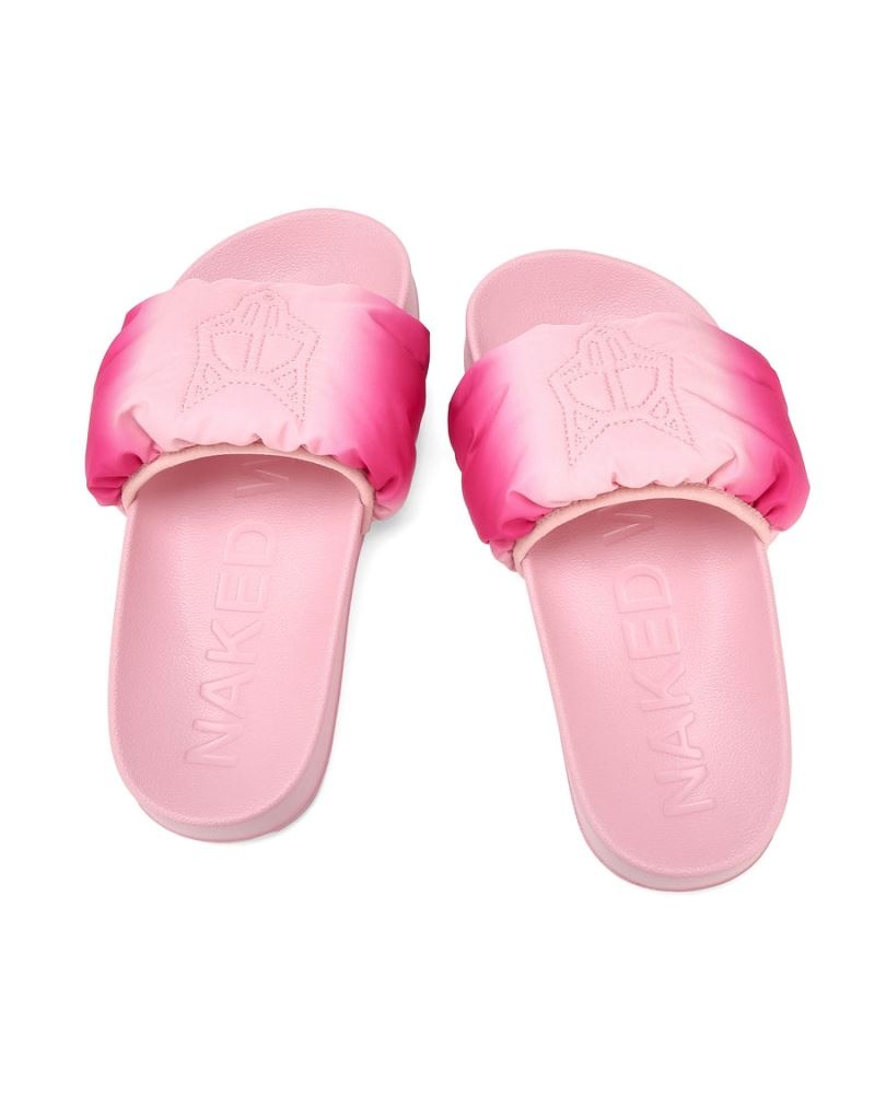 Pink Naked Wolfe Coast Women's Slides | RIYADH 751UYZRAN