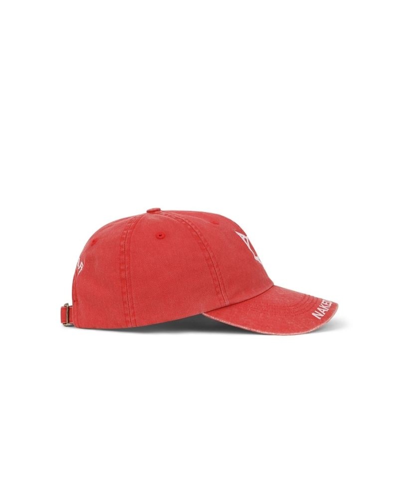 Red Naked Wolfe Baseball Washed Men's Caps | RIYADH 458MQZYDN