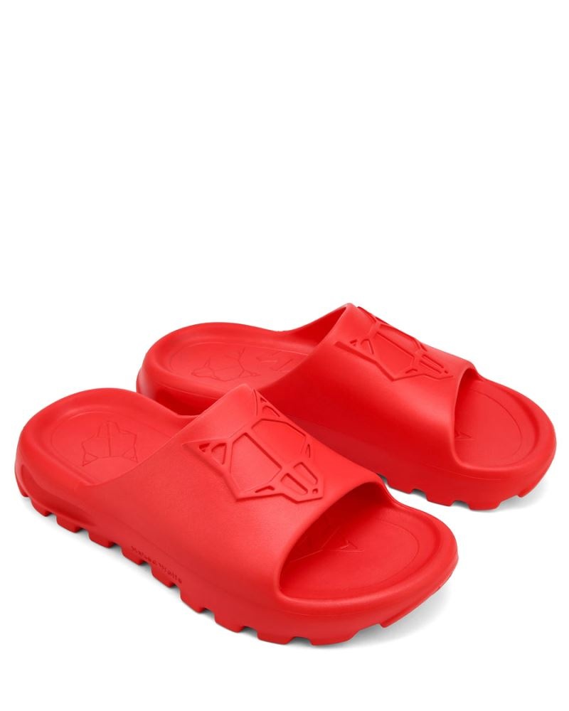 Red Naked Wolfe Tommy Men's Slides | RIYADH 708OFJDGU