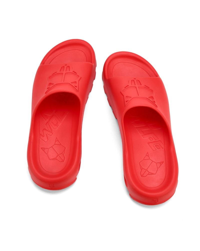 Red Naked Wolfe Tommy Men's Slides | RIYADH 708OFJDGU