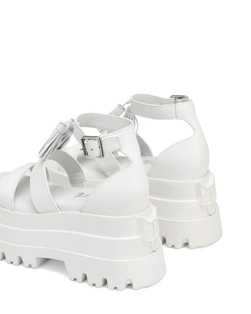 White Naked Wolfe Dare Women's Platform Sandals | RIYADH 184MZNQWG