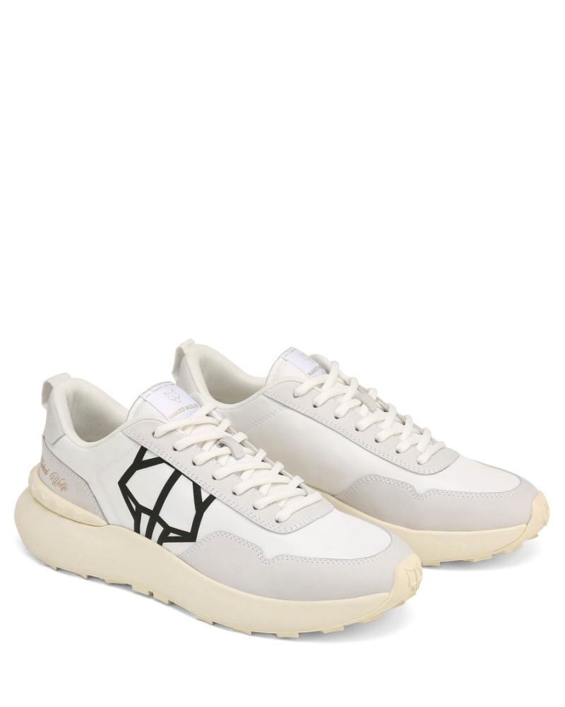 White Naked Wolfe Doubt Nylon Men's Sneakers | RIYADH 041PEFMYN