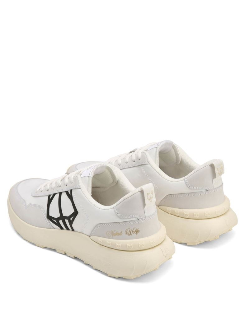 White Naked Wolfe Doubt Nylon Men's Sneakers | RIYADH 041PEFMYN