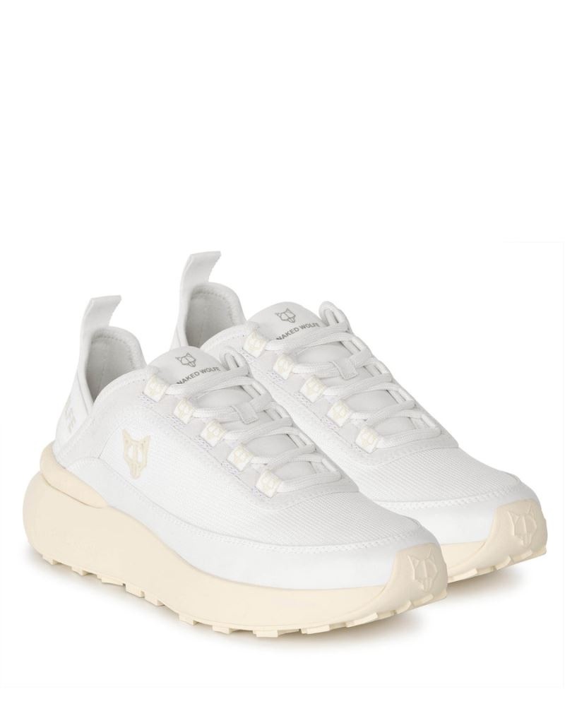 White Naked Wolfe Drip Nylon Men's Sneakers | RIYADH 985NVXGPO