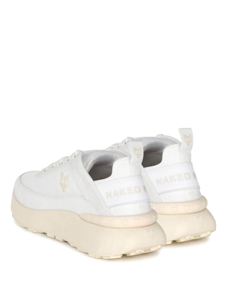 White Naked Wolfe Drip Nylon Men's Sneakers | RIYADH 985NVXGPO