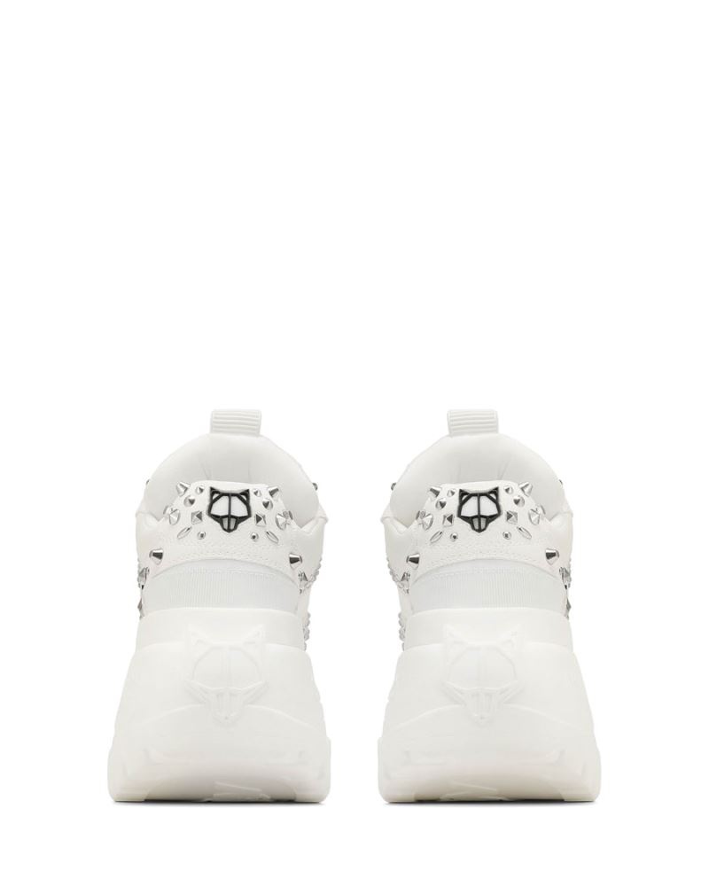 White Naked Wolfe Fantasy Diamonds Women's Sneakers | RIYADH 615ZMTBSK