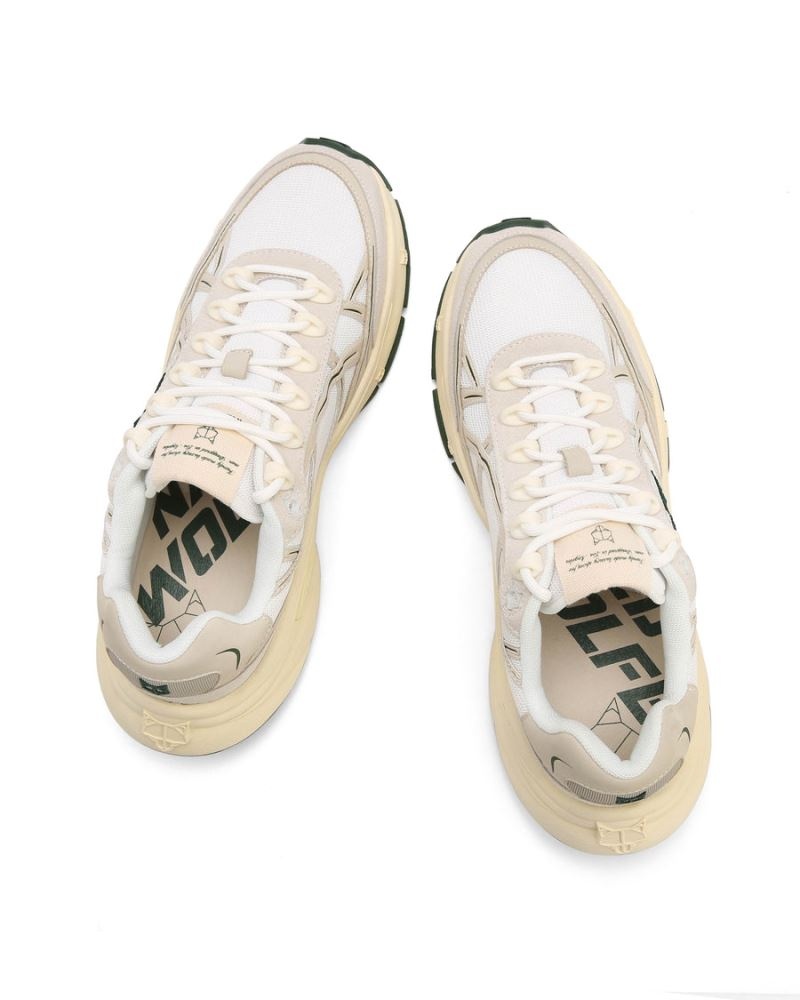 White Naked Wolfe Fever Mesh Men's Sneakers | RIYADH 023HSULYF