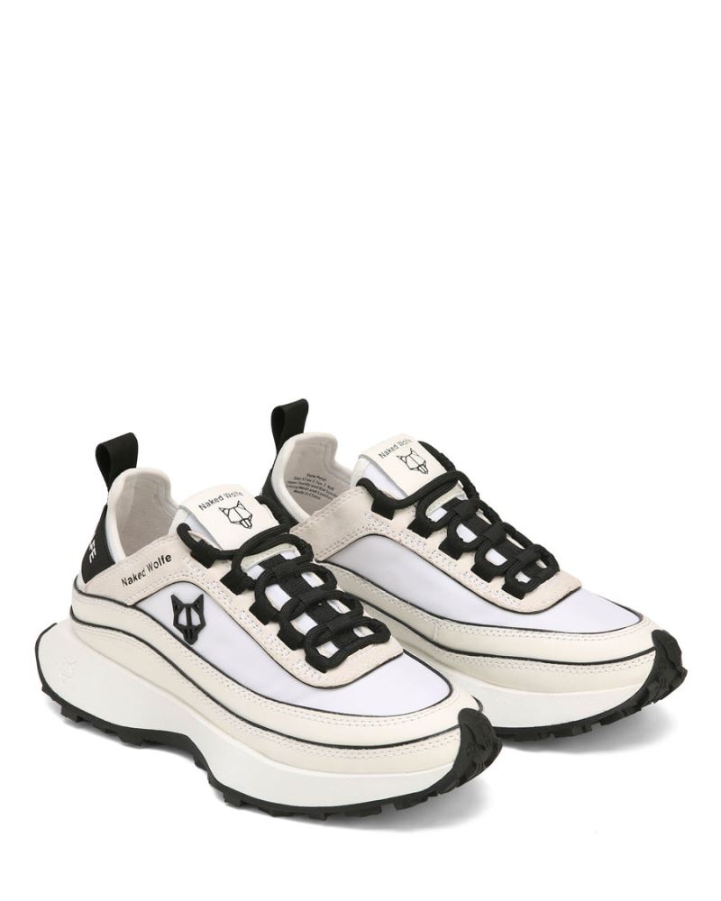 White Naked Wolfe Petal Nylon Women's Sneakers | RIYADH 032YBMXJW