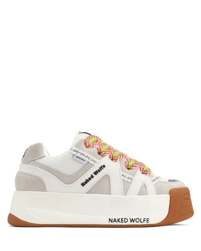 White Naked Wolfe Slide Men's Sneakers | RIYADH 751TREGNI