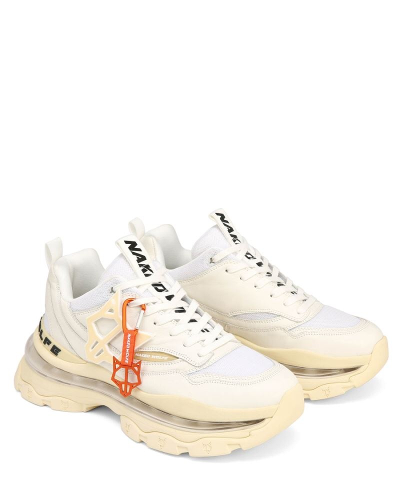 White Naked Wolfe Spring Men's Sneakers | RIYADH 017YPDXIS