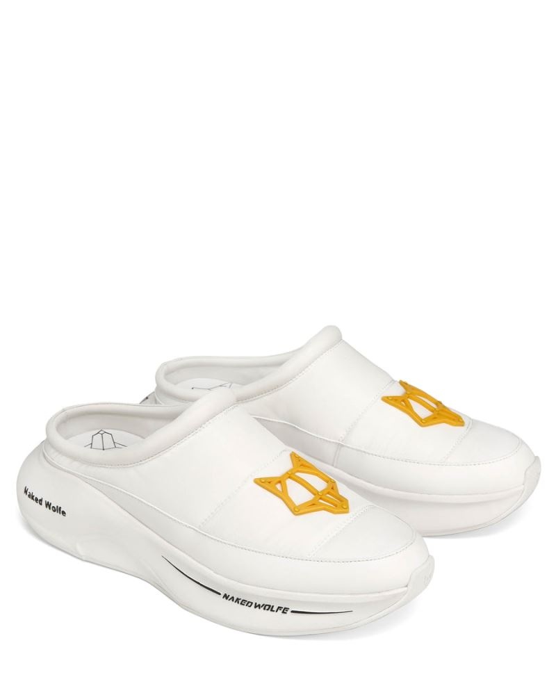 White Naked Wolfe Tide Triple Men's Slippers | RIYADH 392IBSRWN