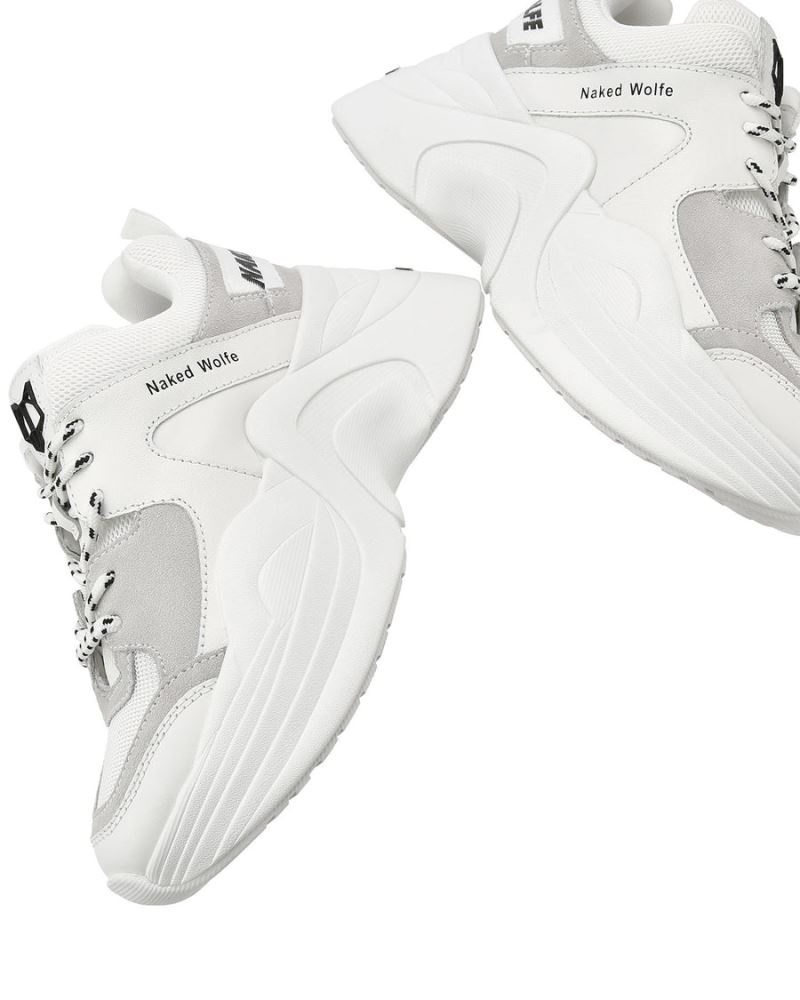 White Naked Wolfe Track Women's Sneakers | RIYADH 319CUNBYQ