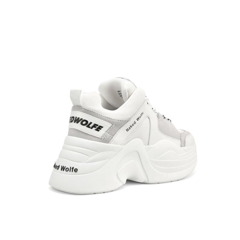 White Naked Wolfe Track Women's Sneakers | RIYADH 319CUNBYQ