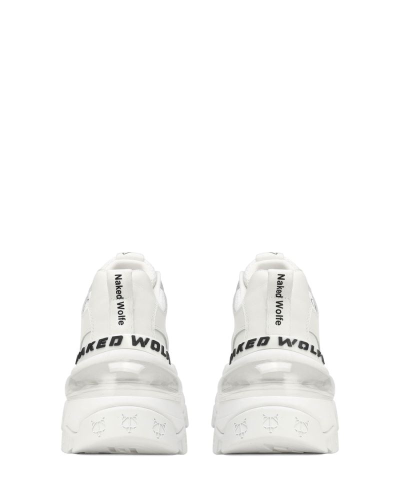 White Naked Wolfe Wind Women's Sneakers | RIYADH 794OSAVKD