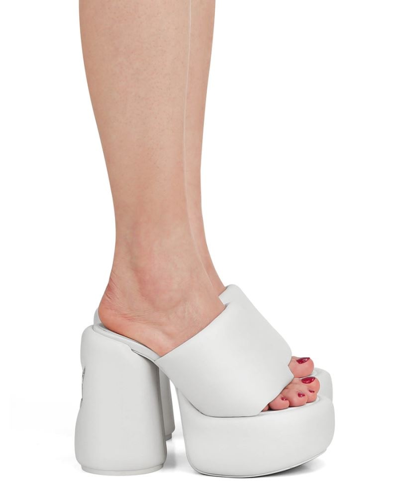 White Naked Wolfe Wow Women's Platform Sandals | RIYADH 186XKPEJU