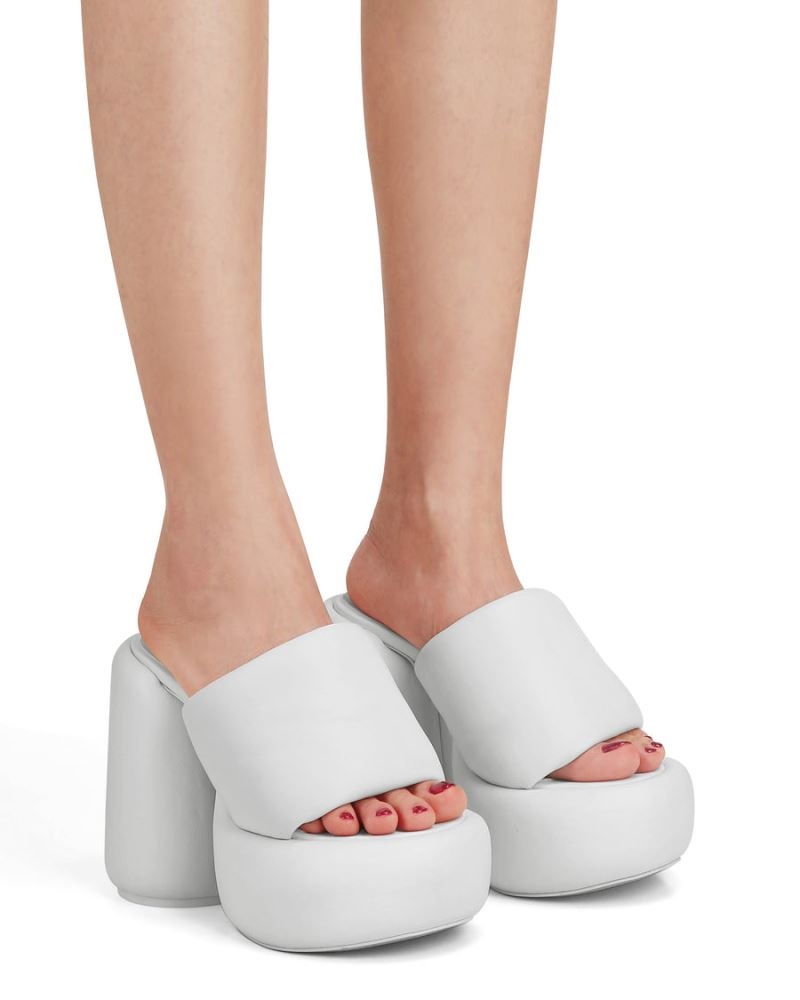 White Naked Wolfe Wow Women's Platform Sandals | RIYADH 186XKPEJU