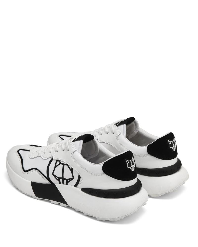 White / Black Naked Wolfe Drought Men's Sneakers | RIYADH 467ZUYRSQ