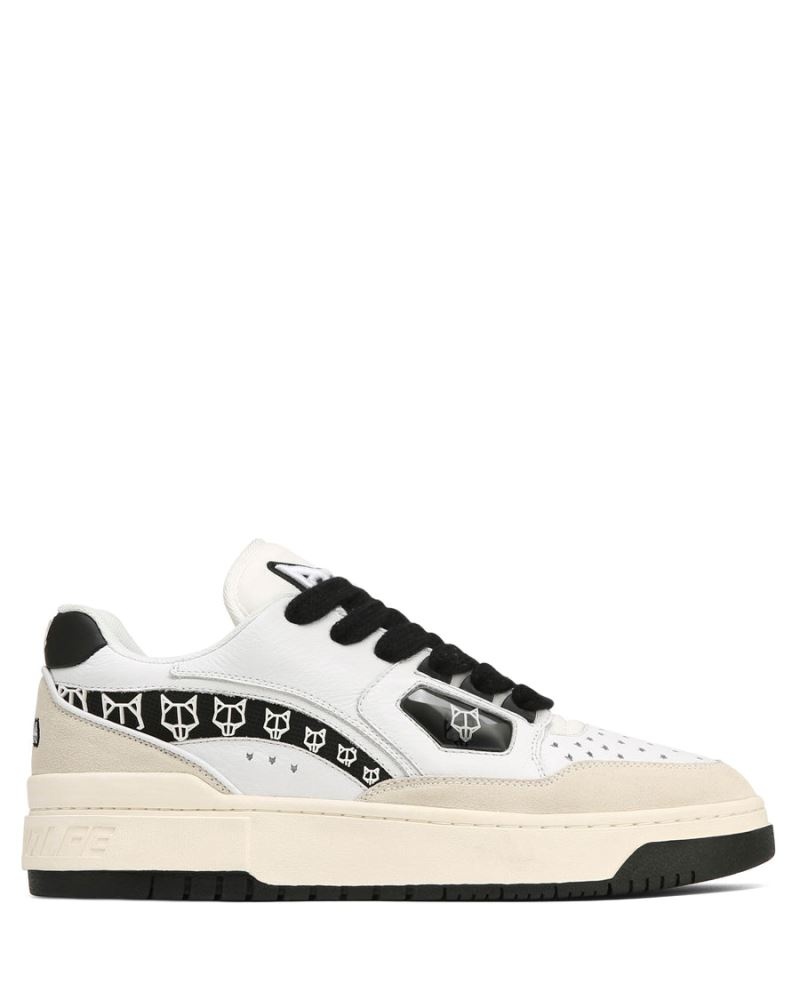 White / Black Naked Wolfe NW-00 Men's Sneakers | RIYADH 917KPSQOB