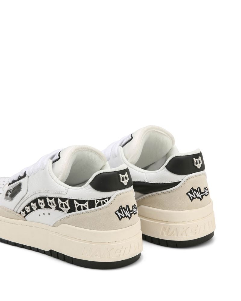 White / Black Naked Wolfe NW-00 Men's Sneakers | RIYADH 917KPSQOB