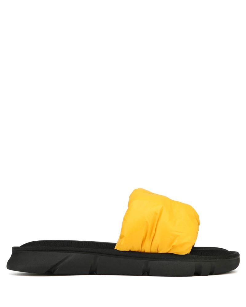 Yellow Naked Wolfe Coasting Men's Slides | RIYADH 754DVXISG